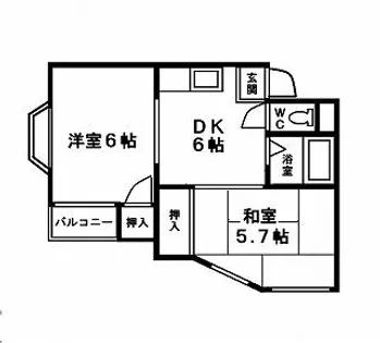 ピュアクレスト前原 No4【105号室】の間取り
