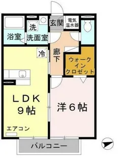 ラフレシール A棟【2階】の間取り