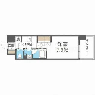 コンフォリア・リヴ新大阪Q【2階】の間取り