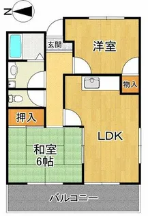 メゾンベルエール【3階】の間取り