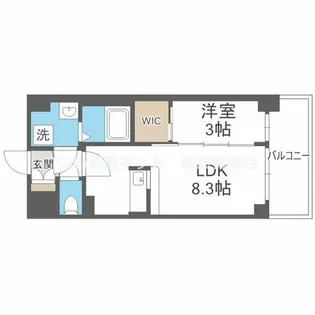 MAXIV CROS 江坂【3階】の間取り