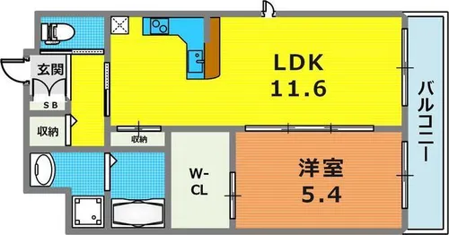 グレイスガーデン【401号室】の間取り