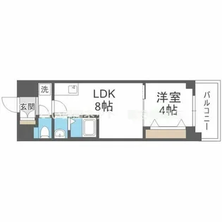 MAXIV CROS 江坂【4階】の間取り