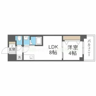 MAXIV CROS 江坂【4階】の間取り