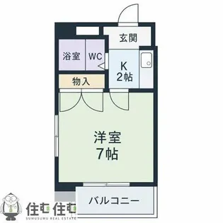 ガーデンコート豊田【503号室】の間取り