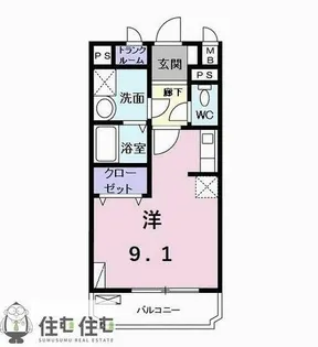 KURASUKA12【202号室】の間取り