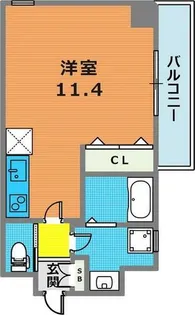 エカルラート青谷【208号室】の間取り