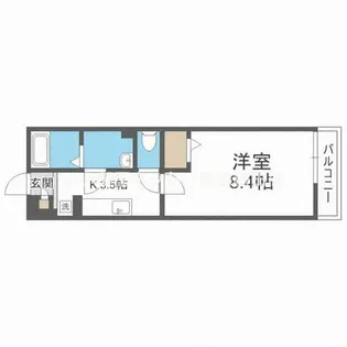 ラパンジール加島【1階】の間取り