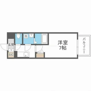 Attirant西三国【3階】の間取り