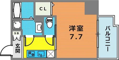 レジデンス神戸レガーロ【10階】の間取り