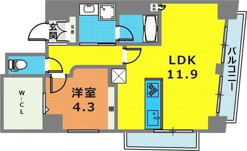 Lumina【5階】の間取り