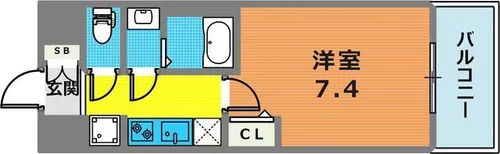 Cion KOBE WEST【4階】の間取り