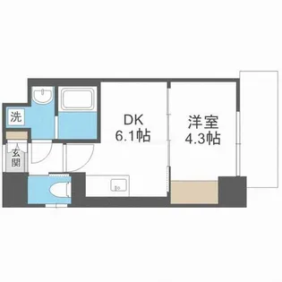 RIDGEガーデン江坂Ⅱ(旧サムティガーデン江坂Ⅱ)【10階】の間取り