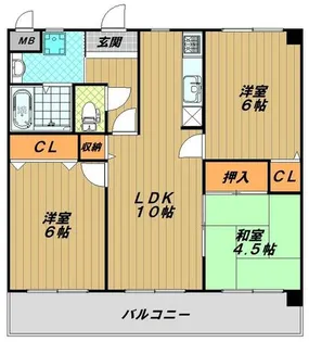 兵庫県明石市材木町【マンション】の間取り
