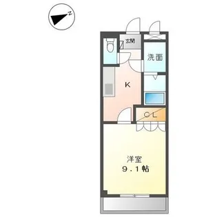 フォレストハウス【102号室】の間取り