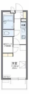 レオパレスセロームB【3階】の間取り