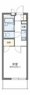 レオパレスくるみ【4階】の間取り