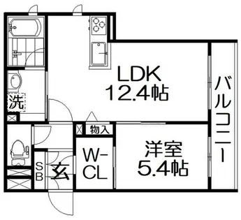 シャーメゾン仁【205号室】の間取り