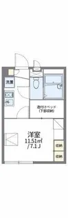 レオパレスマカービルシャナ【2階】の間取り
