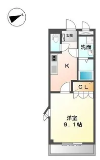フォレストハウス【105号室】の間取り