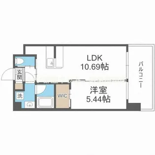プレジオ吹田【3階】の間取り