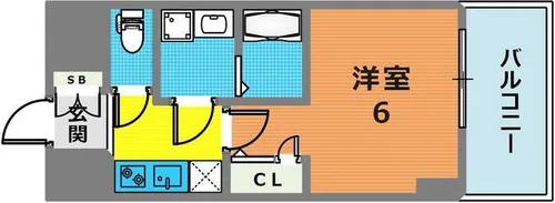 レオンコンフォート神戸駅前【3階】の間取り