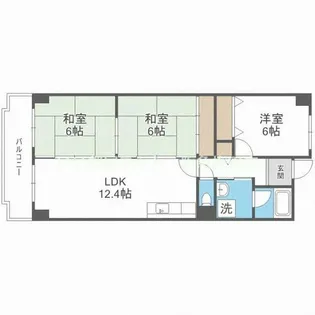 ジョイフルライフ泉丘【3階】の間取り