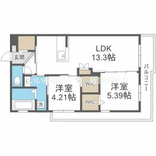 グローコートⅦ【1階】の間取り