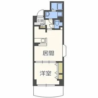 ノルデンタワー天神橋アネックス【2階】の間取り