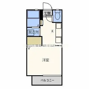 カネマスロイヤルコート【2階】の間取り