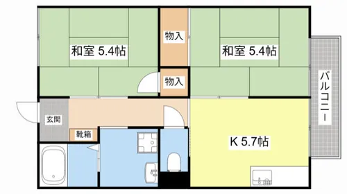 リバティーハウス【0206号室】の間取り