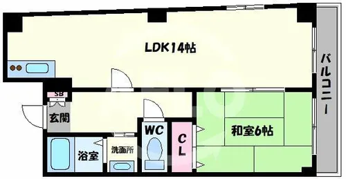 エムプリス上町【5階】の間取り