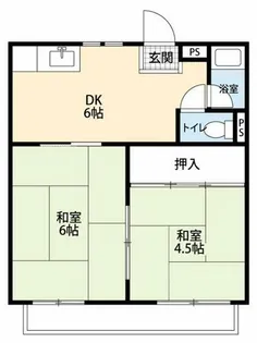 コーポ大樹寺【205号室】の間取り