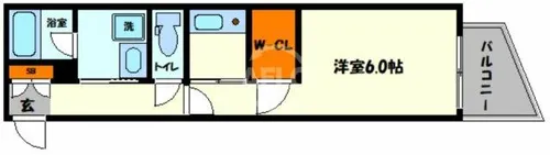セレニテ日本橋【8階】の間取り