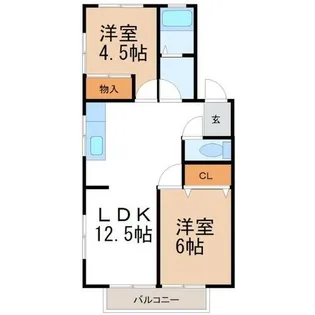 Jハイツ B【1階】の間取り