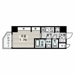 リブネスコート大阪大学前【3階】の間取り