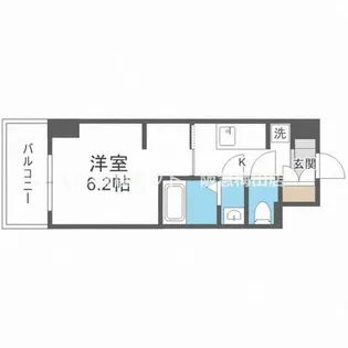 リブネスコート大阪大学前【8階】の間取り