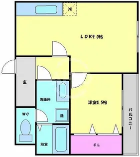 グランドヒル船越【8階】の間取り