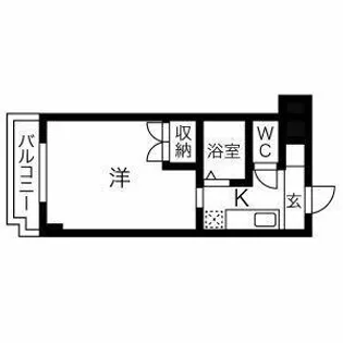 ジュネス蛍池【2階】の間取り