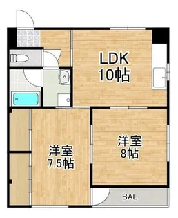 滋賀県大津市観音寺【マンション】の間取り
