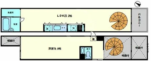 匠空KYOMACHIBORI【1階】の間取り