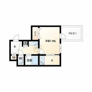 スワンズシティ大阪WEST【9階】の間取り