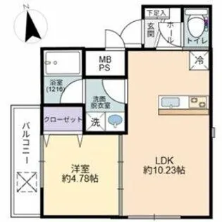 BLANCOSTA sole【3階】の間取り