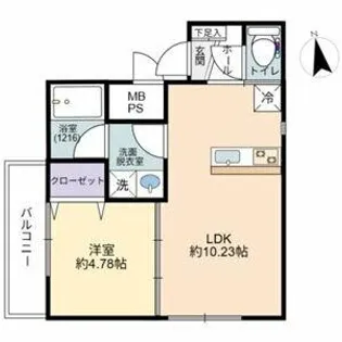 BLANCOSTA sole【1階】の間取り