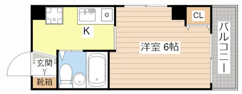 HAIB21【405号室】の間取り