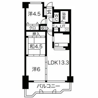 ウィステリア千里【3階】の間取り