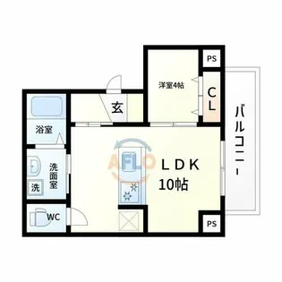 フォーゼ舟橋【3階】の間取り
