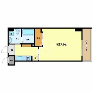 エグゼ西大阪【5階】の間取り