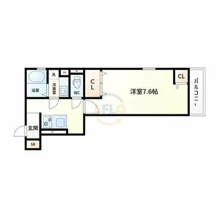 ヴィーブル阿倍野west【2階】の間取り