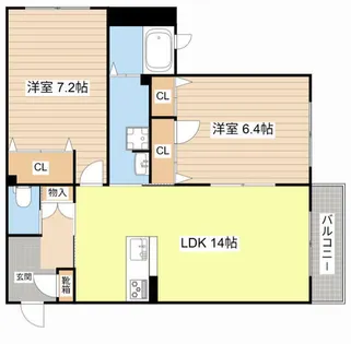 ジラソーレ【0203号室】の間取り